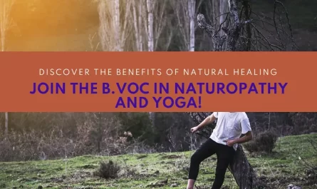 Enroll in B Voc in Naturopathy and Yoga