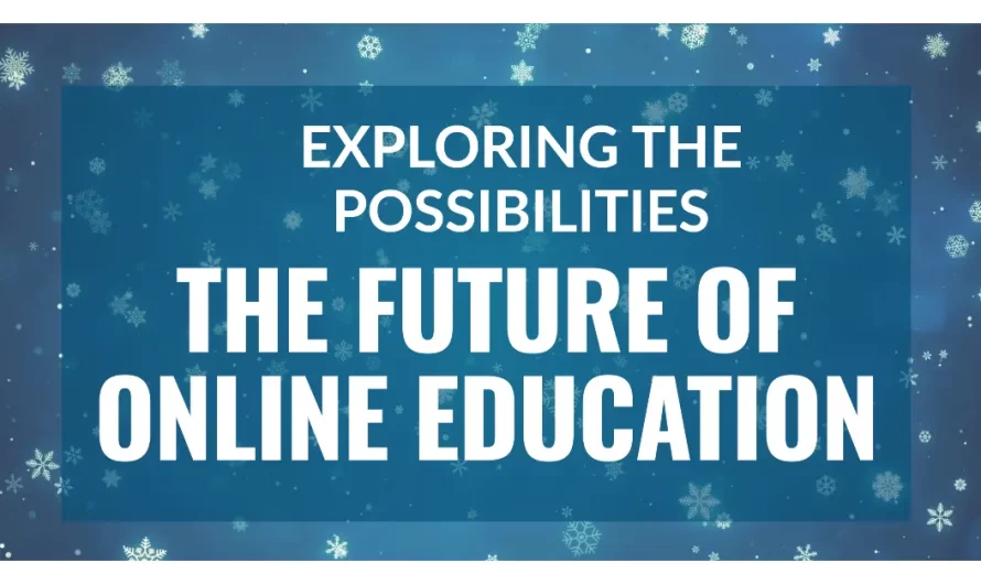 Online Education and its Future