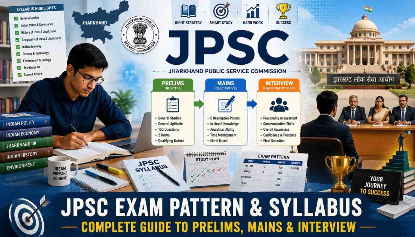 JPSC Exam Pattern and Syllabus 2026