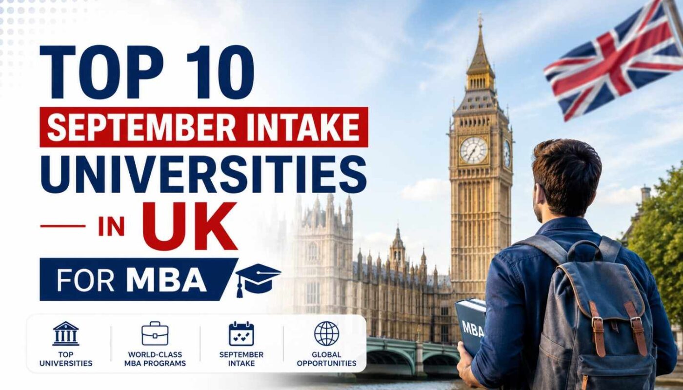 Top 10 September Intake Universities in UK for MBA