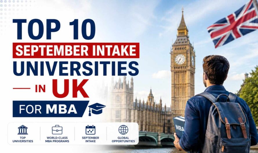 Top 10 September Intake Universities in UK for MBA