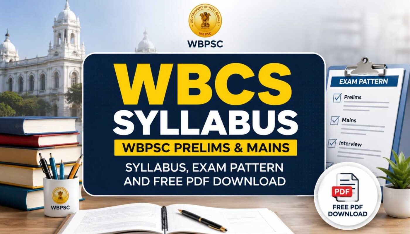 WBCS Syllabus 2026-2027
