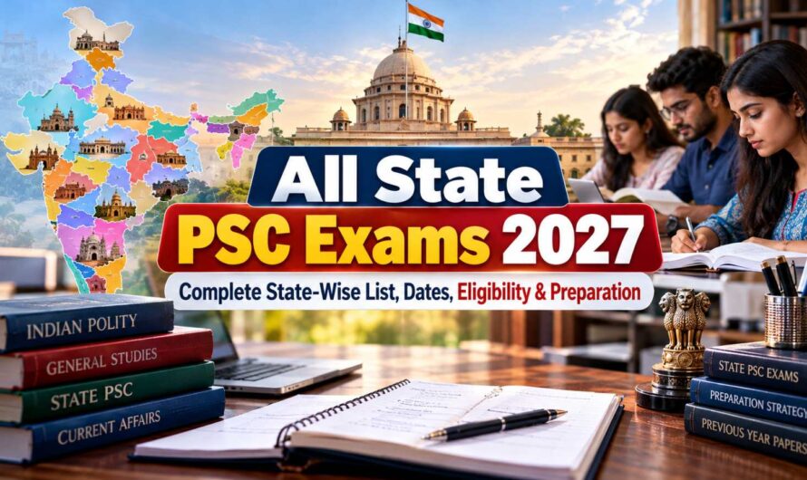 All State PSC Exams 2027: State-Wise List, Eligibility, Selection Process & Preparation Guide