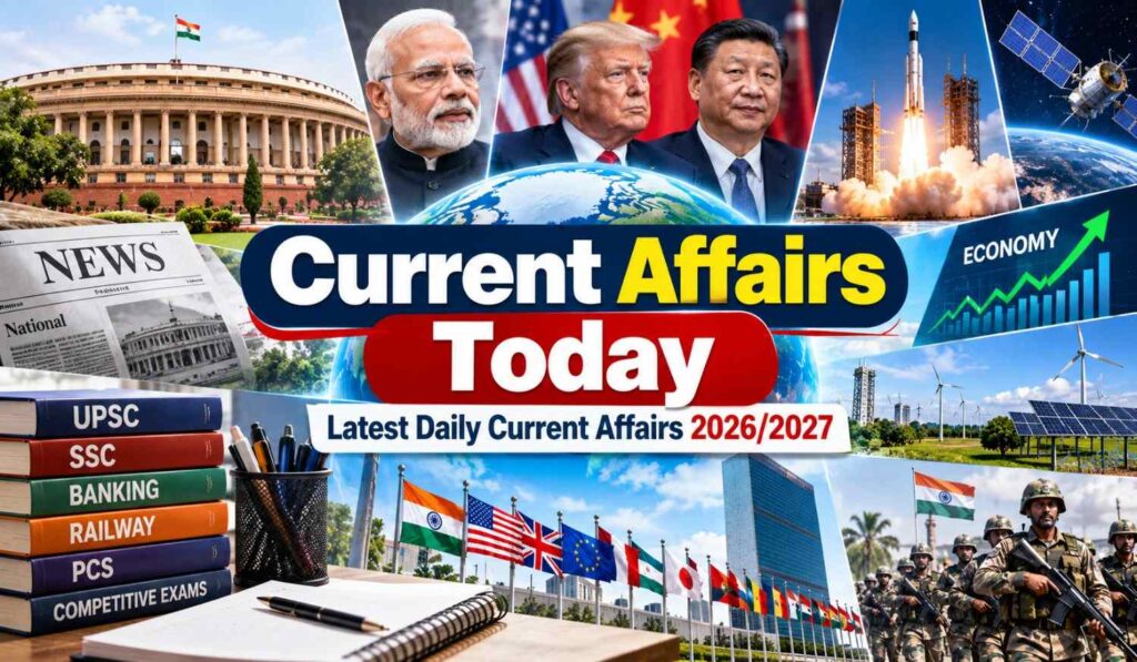 Current Affairs Today – Latest Daily Current Affairs 2026-2027